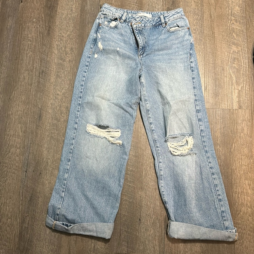Garage Denim Jeans: Large/Street Wide Leg